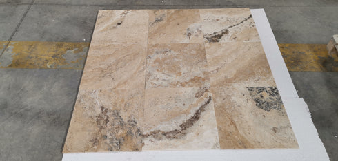 Philadelphia Travertine Filled & Honed Wall and Floor Tile 18x18"