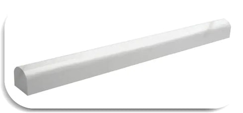 a white plastic pipe on a white background