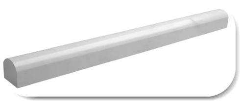 a white plastic tube on a white background