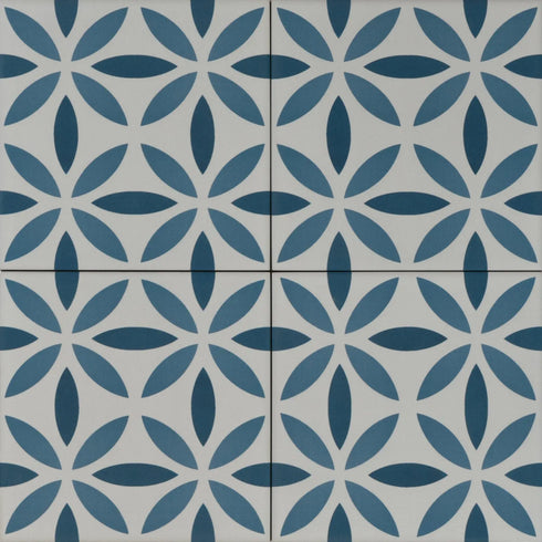 Aquarel Deco Antares Blu Matt Porcelain Tile