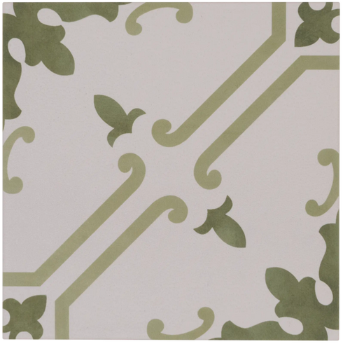 Aquarel Deco Elektra Verde Matt Porcelain Tile