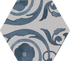 Inches Examatt Decora Blu Porcelain Tile