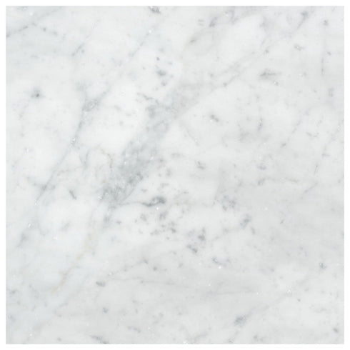 Carrara Italian White Wall and Floor Tile 18x18"