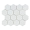 Thassos White (Greek) Marble Mosaic 3" X 3" 3/8 Hexagon Mosaic