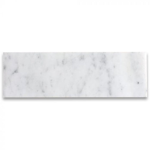 Carrara Italian White Wall and Floor Tile 4x12"