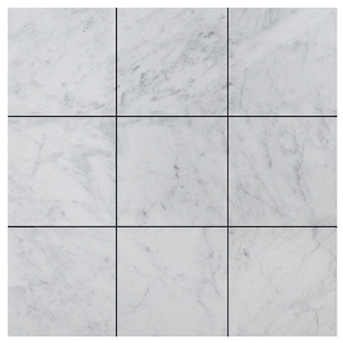 Carrara Italian White Wall and Floor Tile 4x4"