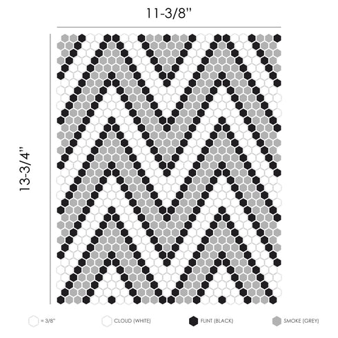 Amiens Geometro Backsplash Wall & Floor Mosaic