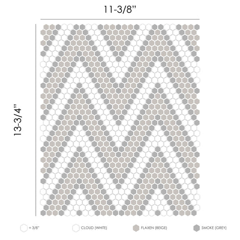 Amiens Geometro Backsplash Wall & Floor Mosaic