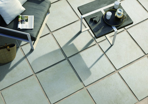 Italian Alpine Light Natural Finish Porcelain Exterior Pool Paver 24" x 24"