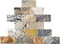 Antico Onyx Travertine Mosaic 2" X 4" Tumbled Brick Mosaic