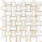 Bianco Onyx Basketweave Mosaic Tile