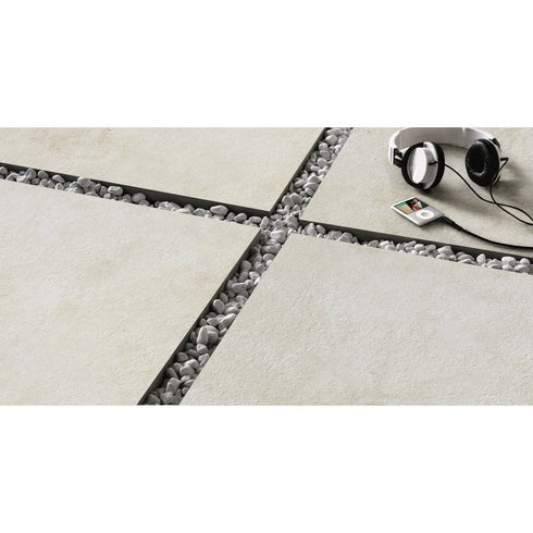 Italian Alpine Light Natural Finish Porcelain Exterior Pool Paver 24" x 24"