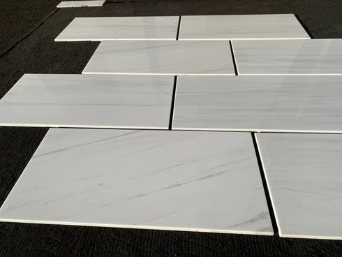 Bianco Dolomite Premium Polished Wall and Floor Tile 12"X24"