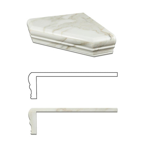 Calacatta Gold Corner Shelf Accessories