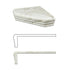 Calacatta Gold Corner Shelf Accessories