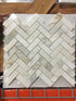Calacatta Gold Herringbone Mosaic Backsplash Wall Tile 1x3"