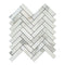Calacatta Gold Herringbone Mosaic Backsplash Wall Tile 1x4"