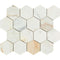 Calacatta Gold Hexagon Mosaic Backsplash Wall Tile 3"