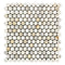 Calacatta Gold Penny Round Mosaic Backsplash Wall Tile