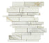 Calacatta Gold Manhattan Random Strip Mosaic Backsplash Wall Tile