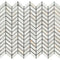 Calacatta Gold Mini Chevron Mosaic Backsplash Wall Tile