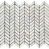 Calacatta Gold Mini Chevron Mosaic Backsplash Wall Tile