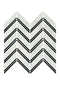 Calacatta Gold w/Black Chevron Mosaic Backsplash Wall Tile