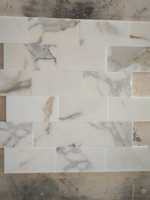 Calacatta Gold Wall and Floor Backsplash Wall Tile 3x6"
