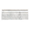 Carrara Italian White Baseboard Trim Tile 4 3/4" x 12"