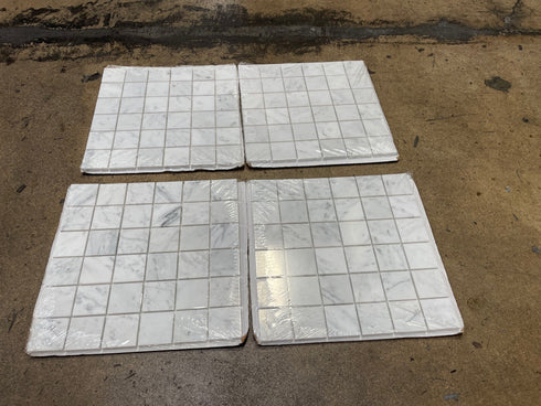 Carrara Italian White Mosaic Backsplash Wall Tile 2"
