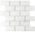 Carrara White 2" X 4" Deep-Beveled Brick Mosaic Polished