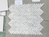Carrara Italian Herringbone Mosaic Backsplash and Wall Tile 1x3"