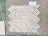 Carrara Italian Herringbone Mosaic Backsplash and Wall Tile 1x3"