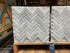 Carrara Italian Herringbone Mosaic Backsplash and Wall Tile 1x3"