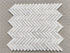 Carrara Italian Herringbone Mosaic Backsplash and Wall Tile 1x4"