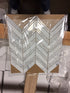 Carrara Italian Chevron Mosaic Backsplash and Wall Tile