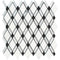 Carrara Italian Lattice w/Black Mosaic Backsplash and Wall Tile