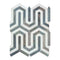Carrara White Berlinetta Design (Carrara w/ Blue-Gray) Polished