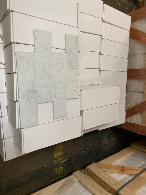 Carrara White 3" x 6" Polished