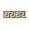 Crema Marfil Polished w/Emp. Dark Greek Key Border Tile 3 1/2x7"