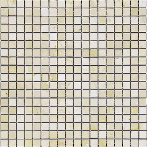 Crema Marfil Square Mosaic Tile 5/8x5/8"
