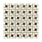 Crema Marfil Pinwheel w/Emp. Dark Polished Mosaic Tile