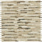 Crema Marfil Polished Mixed Bamboo Sticks Mosaic Tile