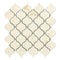 Crema Marfil Polished Arabesque Mosaic Tile