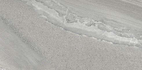 Crossover Grey Textured Stone Wall and Floor Tile 24"x48"