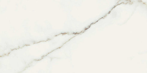 Italian Calacatta Glossy Marble Look Polished Floor And Wall Tile 12" x 24"