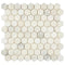 Calacatta Oliva Marble Mosaic 1 1/4" X 1 1/4" 3/8 Hexagon Mosaic