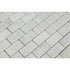 Carrara White 1" X 2" Brick Mosaic Polished
