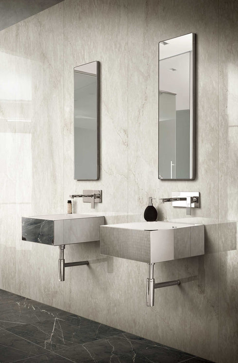 Italian Crema Marble Look Honed Porcelain Floor And Wall Tile 12" x 24"