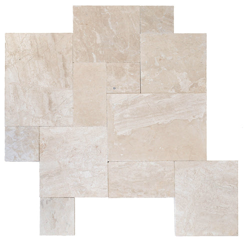 Diana Royal Tumbled Exterior Pool Paver Versailles Tile